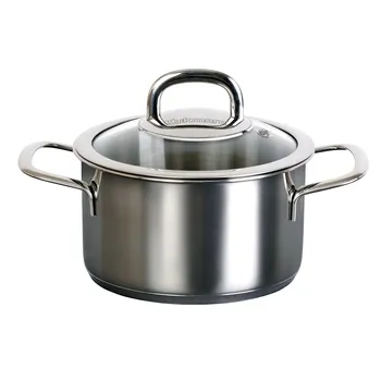 Кастрюля 1,5л стеклянная крышка