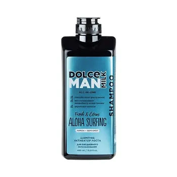 DOLCE MILK Шампунь-активатор роста для ежедневного использования АЛОХА СЕРФИНГ ALOHA SURFING MAN