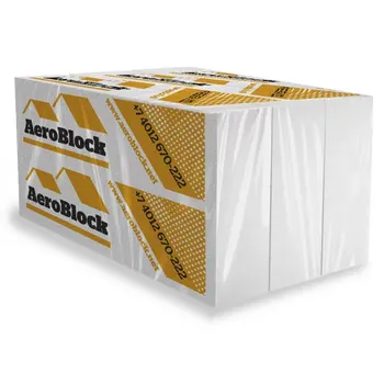 Блок газобетонный Aeroblock D500 100x250x600 мм (3 шт.)