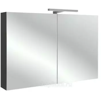Зеркальный шкаф Jacob Delafon Rythmik 100 EB797RU-G1C Белый глянцевый с подсветкой