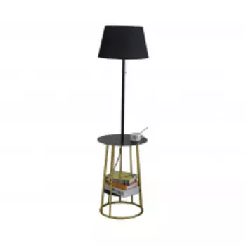 07198,19 Торшер Тера чёрный d60 h150 Е27 1*40W Kink light