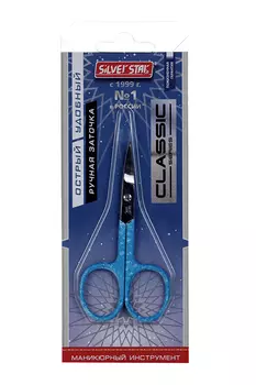 Ножницы Silver Star д/ногтей изогнутые лезвия НСС 2 BLUE CLASSIC
