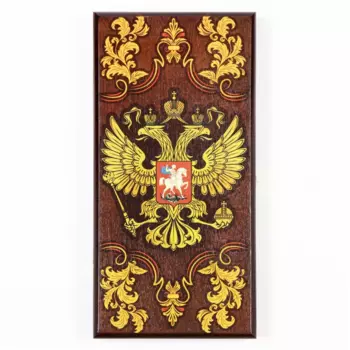 Нарды Державные деревянная доска 40х40 см с полем д/игры в шашки