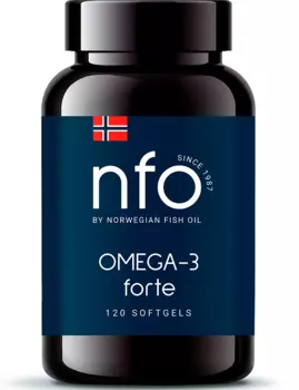 Norwegian Fish Oil Омега-3 Форте, 1 384 мг, 120 шт