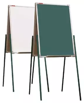 Доска - мольберт двусторонний комбинир.boardsys, H 1,0м, алюм.цветная рама