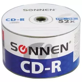 Диски Cd-r Sonnen 700 Mb 52x Bulk, комплект 50 шт.