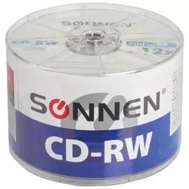 Диски Cd-rw Sonnen 700 Mb 4-12x Bulk, комплект 50 шт.