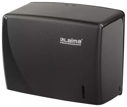 Диспенсер для полотенец LAIMA PROFESSIONAL ORIGINAL (Система H3), V (ZZ), черный, ABS-пластик
