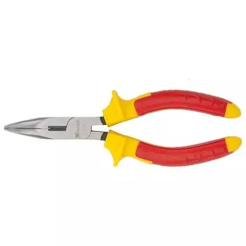 Длинногубцы изогнутые Insulated, 160 мм, двухкомпонентные рукоятки Professional