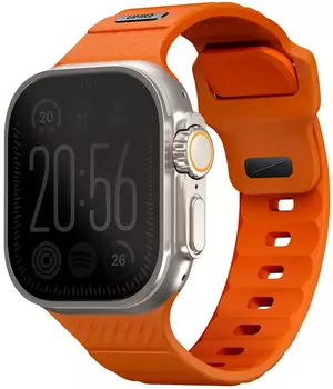 Ремешок Uniq Stride Rubber для Apple Watch 42/49 мм, силикон, оранжевый
