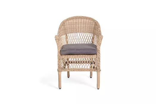 Плетеный стул из искусственного ротанга сицилия (outdoor) коричневый 59x82x64 см.