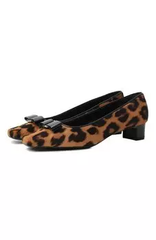 Кожаные туфли Iconic Bow Ferragamo