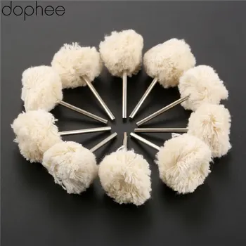 Dophee 10 шт. шерстяные полировальные диски 22 мм для Dremel