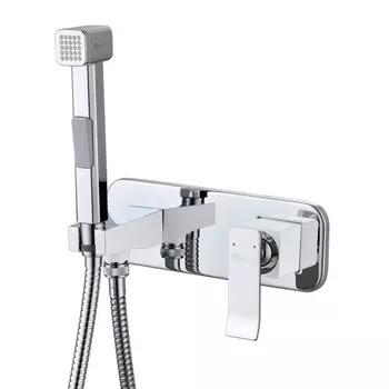 Гигиенический душ со смесителем Lemark Contest LM5819CW белый хром