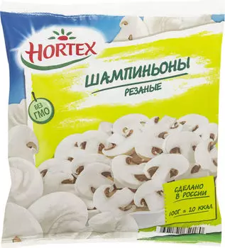 Шампиньоны Hortex резаные быстрозамороженные 400г