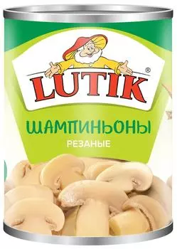 Шампиньоны Lutik резаные 425мл - Vprok.ru Перекрёсток