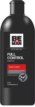 Шампунь для волос Be a man Full control Сила и рост 360мл