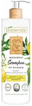 Шампунь для волос Bielenda 100% Pure Vegan для жирных 400мл