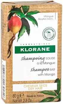 Шампунь для волос Klorane Брусковый с маслом манго 80г