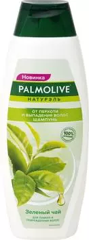 Шампунь для волос Palmolive Против перхоти и выпадения волос зеленый чай 380мл