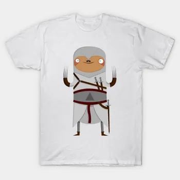 Футболка женская Assassin Sloth Harajuku Print Kawaii футболка летняя женская футболка с коротким рукавом топ футболка S розовый