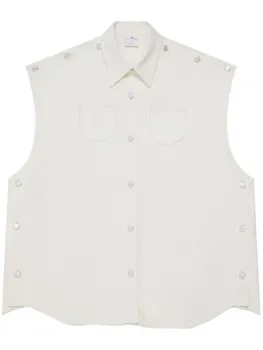 Courrges джинсовая рубашка Mega-Styling, белый