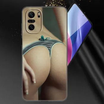 Чехол для телефона с сексуальной попкой для женщин и девочек для Xiaomi Mi POCO X3 NFC GT M4 M3 12 11T 10T Pro A3 11 Lite NE 5G 12X 11i F3, мягкий черный чехол Xiaomi Mi A3