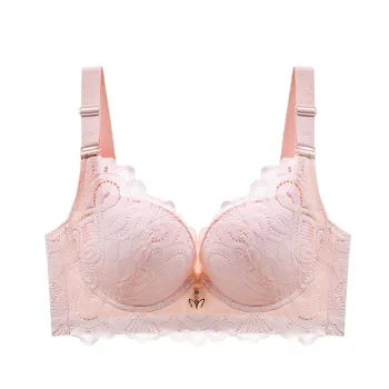 CFSC Women s Large Size Bra Solid Color Print Bras Gathering Bras Without Steel Ring 34/75CDE чёрный