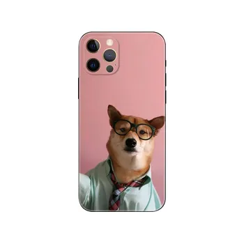 Милый чехол для телефона «сделай сам» с собакой-мопсом для iPhone 5 5S 2020se 6 6s 7 8 plus x 10 XR XS 11 12 13 mini pro MAX, черная задняя крышка из ТПУ iphone 5 5S SE 2016