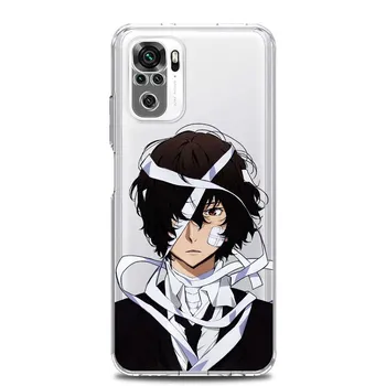 Чехол для телефона Bungou Stray Dogs Dazai Osamu для Xiaomi Redmi Note 11 9S 9 8 10 Pro 7 8T 9C 9A 8A K40 Pro 11T 5G, мягкий прозрачный чехол Redmi 8