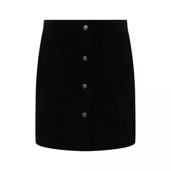 Замшевая юбка Saint Laurent