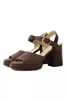 Замшевые босоножки Fawcette 100 Valentino