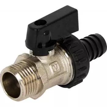 Клапан сливной Valtec 1/2" никелированная латунь, внутренняя-наружная резьба VT.430.N.04