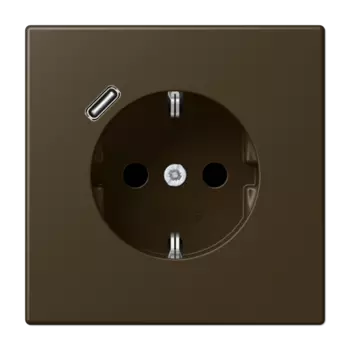 ME1520-18CAT-L латунь антик Розетка SCHUKO® с USB-интерфейсом с 1 USB-портом типа A LS серия