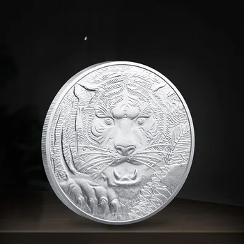Памятная монета фэн-шуй 2022, памятная медаль года тигра, памятная монета зодиака, памятная монета года тигра, подарок на Новый год золотой