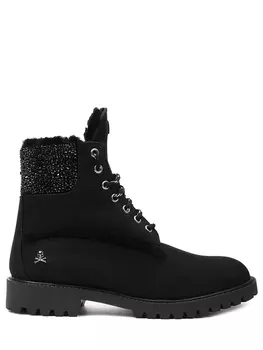 Ботинки из нубука на меху PHILIPP PLEIN
