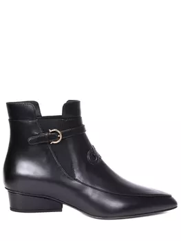 Ботильоны кожаные S.FERRAGAMO