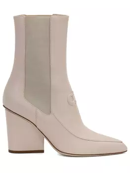 Ботильоны кожаные S.FERRAGAMO