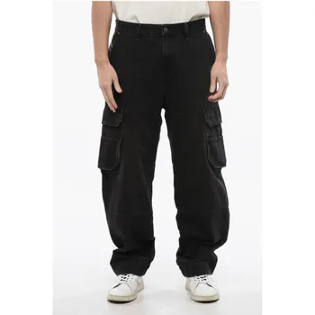 Черные хлопковые джинсы Деним Diesel, Black