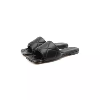 Кожаные шлепанцы BV Rubber Lido Bottega Veneta