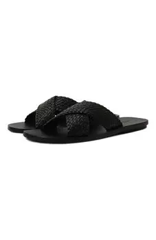 Кожаные шлепанцы Kiton
