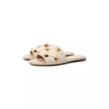 Кожаные шлепанцы Roman Stud Valentino