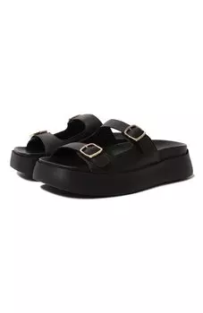 Кожаные шлепанцы Santoni