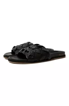 Кожаные шлепанцы Santoni