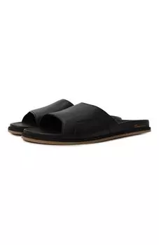 Кожаные шлепанцы Santoni