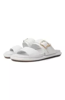 Кожаные шлепанцы Santoni