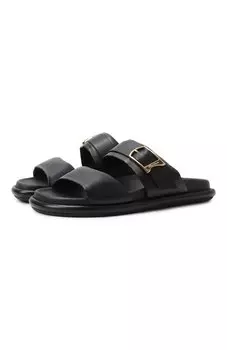 Кожаные шлепанцы Santoni