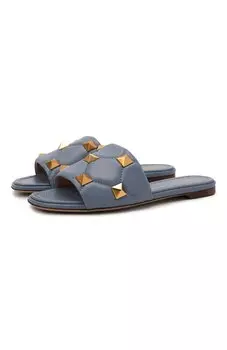 Кожаные шлепанцы Upstud Spike Valentino