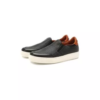 Кожаные слипоны Zegna