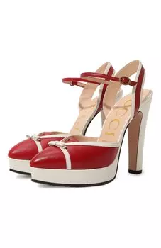 Кожаные туфли Alison Gucci